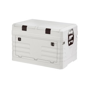 Gardeon 40L Foldable Outdoor Storage Box – Durable PP Material, Dual-Layer, 3-Way Access, Portable & Space-Saving Design