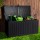 Gardeon 270L Black Outdoor Storage Box - Lockable, Weather-Resistant Garden Bench, Durable Polypropylene, Easy Assembly