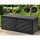 Gardeon 390L Outdoor Storage Box - Weather-Resistant Black Polypropylene Bench with Lockable Lid & Easy Assembly
