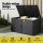 Gardeon Black Wicker Outdoor Storage Cabinet - 2-in-1 Deck Shed, 88 Gal Capacity, Steel Frame, UV & Weather Resistant