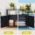 Gardeon Outdoor Wicker Storage Cabinet - 2-in-1 Bar Table, Handwoven PE, UV-Resistant, 102.5x84x36cm, Black