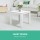 Gardeon Wooden Coffee Side Table - Eco-Friendly Hemlock, 44.6x44.6x40.5cm, Indoor/Outdoor Use, Smooth Edges, White
