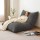 Artiss 3-in-1 Corduroy Bean Bag Chair Convertible Sofa Floor Cushion Memory Foam Filling 11kg Grey 180x140cm