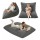 Artiss 3-in-1 Corduroy Bean Bag Cover Convertible Floor Cushion Sofa Chair Grey 180x140cm No Filler Extra Large