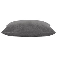 Artiss 3-in-1 Corduroy Bean Bag Cover Convertible Floor Cushion Sofa Chair Grey 180x140cm No Filler Extra Large