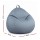 Artiss Outdoor Bean Bag Cover Grey 600D Polyester Splash‑Proof UV‑Resistant Teardrop Chair Cover No Filler