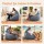 Artiss Outdoor Bean Bag Cover Grey 600D Polyester Splash‑Proof UV‑Resistant Teardrop Chair Cover No Filler