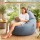 Artiss Outdoor Bean Bag Cover Grey 600D Polyester Splash‑Proof UV‑Resistant Teardrop Chair Cover No Filler