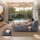 Artiss 2-Seater Outdoor Bean Bag Cover Grey 600D Polyester Splash Proof UV Resistant Large L-Shape Sofa Cover