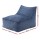 Artiss L-Shaped Corduroy Bean Bag Cover Blue Washable Supportive Structured Seat for Adults Kids No Filler