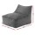 Artiss L‑Shaped Corduroy Bean Bag Cover Grey 88x73x98cm Soft Washable Removable Cover for Adults and Kids