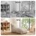 Artiss Outdoor Bean Bag Cover Taupe White Water Resistant 600D Polyester L-Shape 120x60x66cm Comfort
