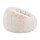 Artiss Beige Faux Fur Bean Bag Cover Large Round 107 x 107 x 81 cm Washable No Filler Storage Seat Sofa