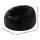 Artiss Large Faux Fur Bean Bag Cover 107cm Round Black Washable No Filler Soft Plush Seating Option for Home