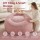 Artiss Large Faux Fur Bean Bag Cover 107x107x81cm Round Washable Plush Pink No Filler Included Option