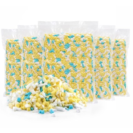 Artiss 25lbs 11kg Shredded Memory Foam Filler High Density Bean Bag Cushion Pillow Stuffing 5 Packs (2.2kg)