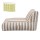Artiss Outdoor Bean Bag Chair Taupe Memory Foam L-Shape Water-Resistant Polyester 120x60x66cm Long Lasting