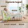 Artiss Outdoor Bean Bag Chair Taupe Memory Foam L-Shape Water-Resistant Polyester 120x60x66cm Long Lasting