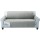 Artiss 3-Seater Quilted Grey Sofa Cover - Anti-Scratch Microfibre, Hollow Fibre Filling, Machine Washable, Anti-Slip