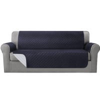 Artiss 4 Seater Sofa Cover Dark Grey, 100% Water Resistant Microfibre, Quilted, Anti-Slip, Machine Washable