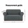 Artiss 2 Seater Stretch Sofa Cover Grey, Knitted Fabric, Machine Washable, All-Round Protection, Easy Fit