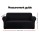Artiss 3 Seater Sofa Cover Black – Stretch Knitted Fabric, Machine Washable, Anti-Slip, Fits Most Couch Styles