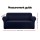 Artiss 3 Seater Sofa Cover Navy, Stretch Knitted Fabric, All-Round Protection, Anti-Slip, Machine Washable