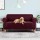 Artiss 3 Seater Sofa Cover Burgundy, Stretch Knitted Fabric, Machine Washable, Anti-Slip, All-Round Protection