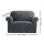Artiss Velvet Sofa Cover for 1-Seater - Stretchable Crystal Velvet, Anti-Slip, Machine Washable, Grey, 81-120cm