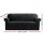 Artiss Velvet Sofa Cover, 3-Seater, Black - Stretchable, Anti-Slip, Machine Washable for All-Around Protection