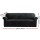 Artiss 4-Seater Velvet Sofa Cover - Black, Stretchable, Anti-Slip, Machine Washable, Soft Crystal Velvet Protection