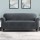 Artiss 4-Seater Velvet Sofa Cover - Stretchable, Anti-Slip, Machine Washable, Grey Crystal Velvet, 230-300cm Protection