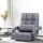 Artiss Adjustable Floor Lounge Sofa Bed, Linen Fabric, Grey, 49x58x71cm, Versatile Swivel Design with Bonus Pillow