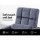 Artiss Floor Lounge Sofa Bed, Linen & Deluxe Flocking Fabric, Charcoal, 49x58x71cm, Adjustable, Swivel, Portable