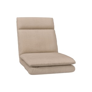 Artiss Floor Chair Sofa 1 Seater Beige Linen, 5-Position Recliner, Foldable, Portable, 122cm, Heavy-Duty Steel Frame