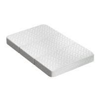 Giselle Bedding Foldable Foam Mattress – Bamboo Cover, High-Density Foam, 3-Fold Design, Portable, 96.5x67cm, White