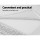 Giselle Bedding Foldable Foam Mattress – Bamboo Cover, High-Density Foam, 3-Fold Design, Portable, 96.5x67cm, White