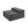 Giselle Bedding Foldable Single Mattress - Velvet Grey, High Density Foam, Washable Cover, 180x70x12cm