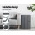 Giselle Bedding Foldable Mattress - Convertible Foam Bed & Couch, Dark Grey, 180x70x12cm, Faux Linen Cover, Washable