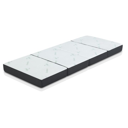 Giselle Bedding Bamboo Fabric Foldable Mattress - Convertible Foam Sofa Bed, 180x70x10cm, Breathable & Washable Cover