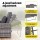 Gardeon Grey Outdoor Day Bed: 4-in-1 Wicker Lounger with Adjustable Backrest, Retractable Trays, and Storage Ottoman