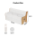 Artiss Folding Kraft Paper Sofa 3-Seater Collapsible Couch with PU Cushions 300kg Capacity 150x59x63cm