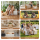 Artiss Folding Kraft Paper Sofa 3-Seater Collapsible Couch with PU Cushions 300kg Capacity 150x59x63cm
