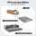 Artiss 3-in-1 Convertible Sofa Bed Velvet Grey Pull Out Mattress Lounge Couch High-Density Foam 300kg