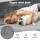 Artiss 3-in-1 Convertible Sofa Bed Velvet Grey Pull Out Mattress Lounge Couch High-Density Foam 300kg