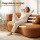 Artiss 2-in-1 Folding Sofa Bed Convertible Futon Love seat Orange Premium Corduroy High-Density Foam Support