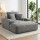 Artiss Grey Faux Fur Sofa Bed Lounge Chair with 30cm Pocket Spring and High Density Foam Comfort Support