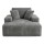 Artiss Grey Faux Fur Sofa Bed Lounge Chair with 30cm Pocket Spring and High Density Foam Comfort Support