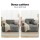 Artiss Grey Faux Fur Sofa Bed Lounge Chair with 30cm Pocket Spring and High Density Foam Comfort Support