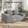 Artiss 2 Seater Corduroy Loveseat Sofa Bed - No Assembly, High-Density Foam, Pocket Spring, Grey, Bonus Cushions